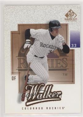 2001 SP Game Bat Edition - [Base] #89 - Larry Walker