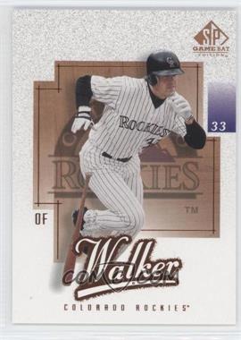 2001 SP Game Bat Edition - [Base] #89 - Larry Walker