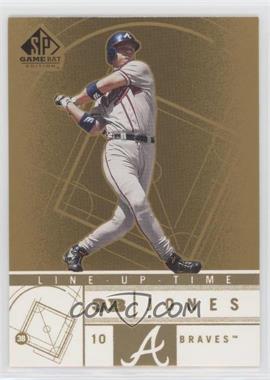 2001 SP Game Bat Edition - Line-Up Time #LT4 - Chipper Jones