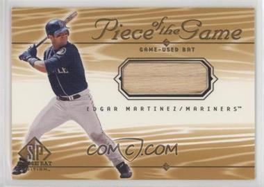 2001 SP Game Bat Edition - Piece of the Game #EM - Edgar Martinez