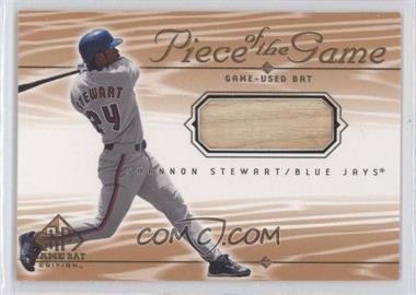 2001 SP Game Bat Edition - Piece of the Game #SS.2 - Shannon Stewart