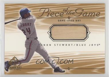 2001 SP Game Bat Edition - Piece of the Game #SS.2 - Shannon Stewart