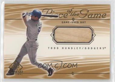 2001 SP Game Bat Edition - Piece of the Game #THU - SP - Todd Hundley