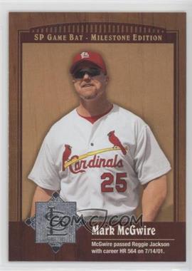 2001 SP Game Bat Edition Milestone - [Base] #55 - Mark McGwire