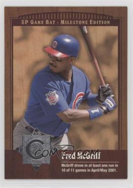 2001 SP Game Bat Edition Milestone - [Base] #59 - Fred McGriff [EX to NM]