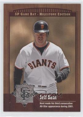 2001 SP Game Bat Edition Milestone - [Base] #69 - Jeff Kent