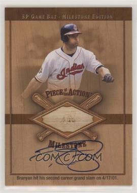 2001 SP Game Bat Edition Milestone - Piece of the Action Milestone - Signatures #S-RB - Russell Branyan