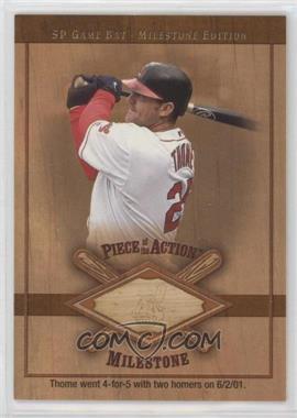 2001 SP Game Bat Edition Milestone - Piece of the Action Milestone #M-JT - Jim Thome [Good to VG‑EX]