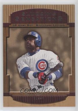 2001 SP Game Bat Edition Milestone - Slugging Sensations #SS-3 - Sammy Sosa