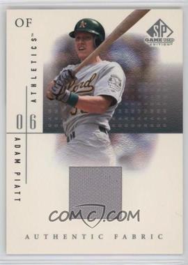 2001 SP Game Used Edition - Authentic Fabric #AP - Adam Piatt