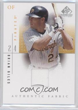 2001 SP Game Used Edition - Authentic Fabric #BG - Brian Giles