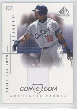 2001 SP Game Used Edition - Authentic Fabric #GS - Gary Sheffield