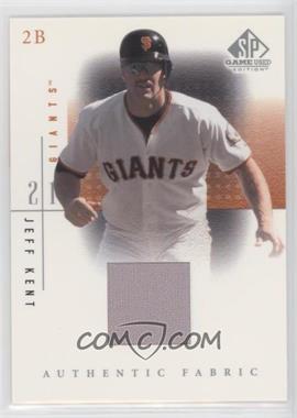 2001 SP Game Used Edition - Authentic Fabric #JK.2 - Jeff Kent