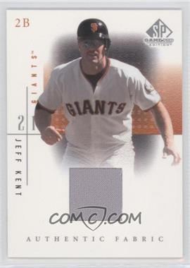 2001 SP Game Used Edition - Authentic Fabric #JK.2 - Jeff Kent