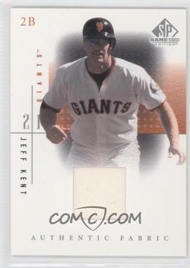 2001 SP Game Used Edition - Authentic Fabric #JK.2 - Jeff Kent