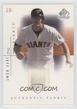 2001 SP Game Used Edition - Authentic Fabric #JK.2 - Jeff Kent