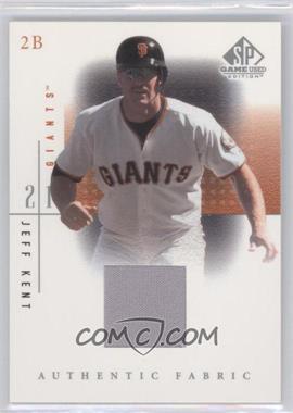 2001 SP Game Used Edition - Authentic Fabric #JK.2 - Jeff Kent