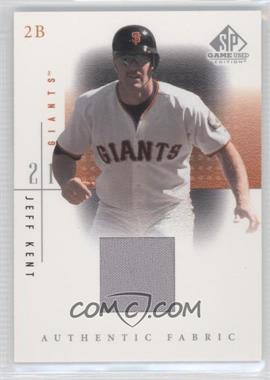 2001 SP Game Used Edition - Authentic Fabric #JK.2 - Jeff Kent