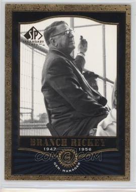 2001 SP Legendary Cuts - [Base] #34 - Branch Rickey