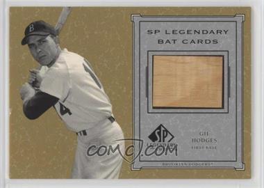 2001 SP Legendary Cuts - Legendary Bats #B-GH - Gil Hodges