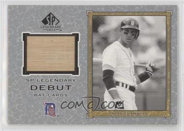 2001 SP Legendary Cuts - Legendary Debut Bats #B-AT - Alan Trammell