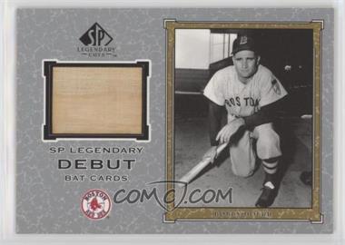 2001 SP Legendary Cuts - Legendary Debut Bats #D-BD - Bobby Doerr