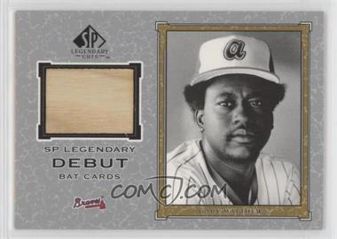 2001 SP Legendary Cuts - Legendary Debut Bats #D-GM - Gary Matthews