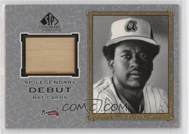 2001 SP Legendary Cuts - Legendary Debut Bats #D-GM - Gary Matthews