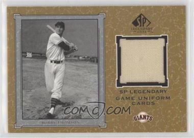 2001 SP Legendary Cuts - Legendary Game Uniform #J-BT - Bobby Thompson