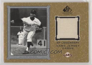 2001 SP Legendary Cuts - Legendary Game Uniform #J-JM - Juan Marichal