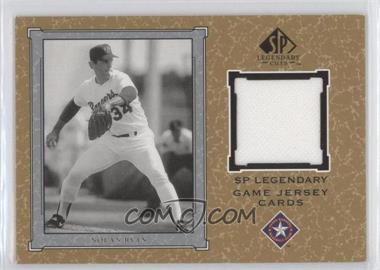 2001 SP Legendary Cuts - Legendary Game Uniform #J-NR - Nolan Ryan