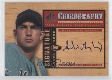 2001 SP Top Prospects - Chirography #AG - Adrian Gonzalez