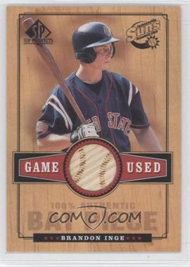 2001 SP Top Prospects - Game Used Bat #B-BI - Brandon Inge