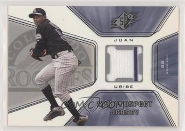 2001 SPx - [Base] #133 - Prospect Jersey - Juan Uribe