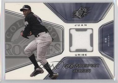 2001 SPx - [Base] #133 - Prospect Jersey - Juan Uribe