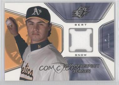 2001 SPx - [Base] #134 - Prospect Jersey - Bert Snow