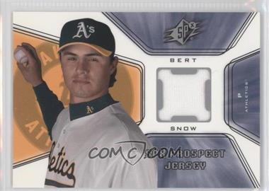 2001 SPx - [Base] #134 - Prospect Jersey - Bert Snow