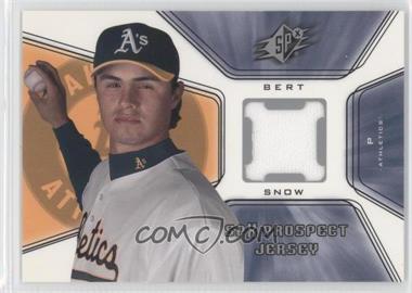 2001 SPx - [Base] #134 - Prospect Jersey - Bert Snow