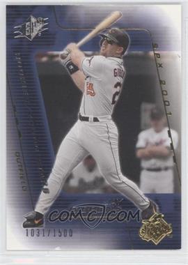 2001 SPx - [Base] #185 - Rookies/Young Stars - Jay Gibbons /1500