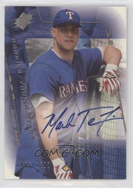 2001 SPx - [Base] #207 - Rookies/Young Stars Autograph - Mark Teixeira /1500 [EX to NM]