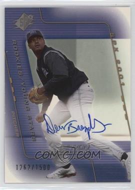 2001 SPx - [Base] #209 - Rookies/Young Stars Autograph - Dewon Brazelton /1500