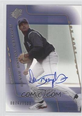 2001 SPx - [Base] #209 - Rookies/Young Stars Autograph - Dewon Brazelton /1500