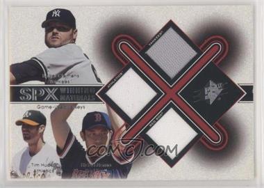 2001 SPx - Winning Materials Triple Jersey Combo #CHN - Roger Clemens, Tim Hudson, Hideo Nomo