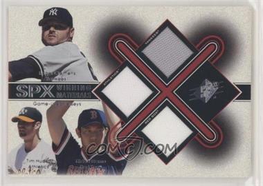 2001 SPx - Winning Materials Triple Jersey Combo #CHN - Roger Clemens, Tim Hudson, Hideo Nomo