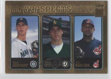 2001 Topps - [Base] - Gold #363 - Prospects - Ryan Anderson, Barry Zito, C.C. Sabathia /2001