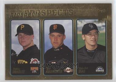 2001 Topps - [Base] - Gold #367 - Prospects - Bobby Bradley, Kurt Ainsworth, Chin-hui Tsao /2001