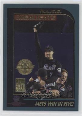 2001 Topps - [Base] - Home Team Advantage #404 - N.L.C.S. Highlights - Mets Win in Five!