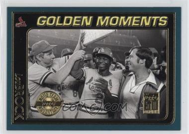 2001 Topps - [Base] - Home Team Advantage #788 - Golden Moments - Lou Brock