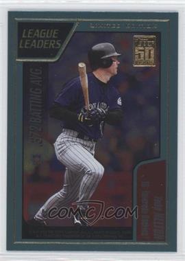 2001 Topps - [Base] - Limited Edition #394 - League Leaders - Todd Helton, Nomar Garciaparra