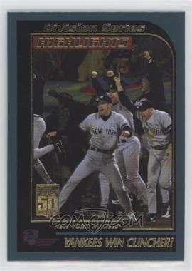 2001 Topps - [Base] - Limited Edition #402 - Division Series Highlights - Yankees Win Clincher!